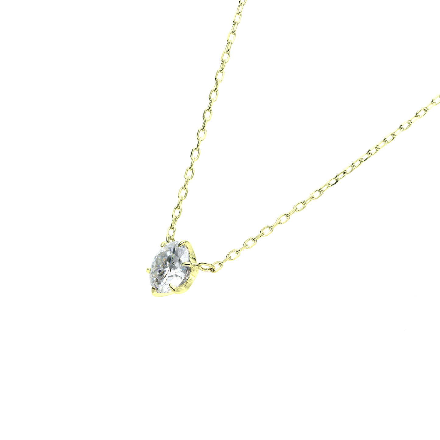 ソリティアネックレス 6prongs イエローゴールド