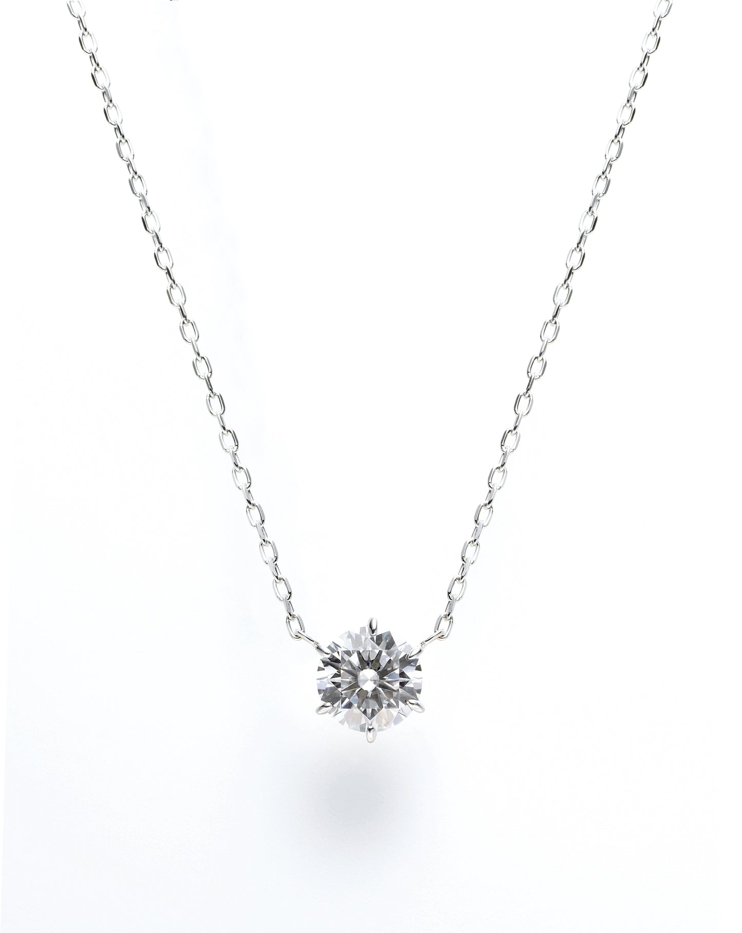 ソリティアネックレス 6prongs