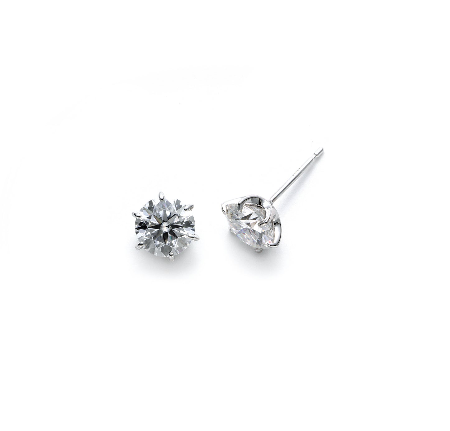 ソリティアピアス 6prongs